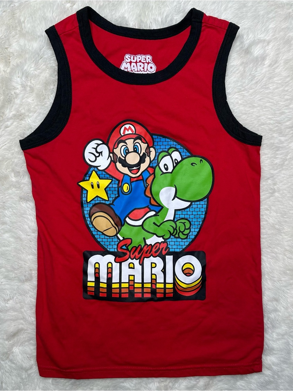 Super Mario Tank Top Red Size 7